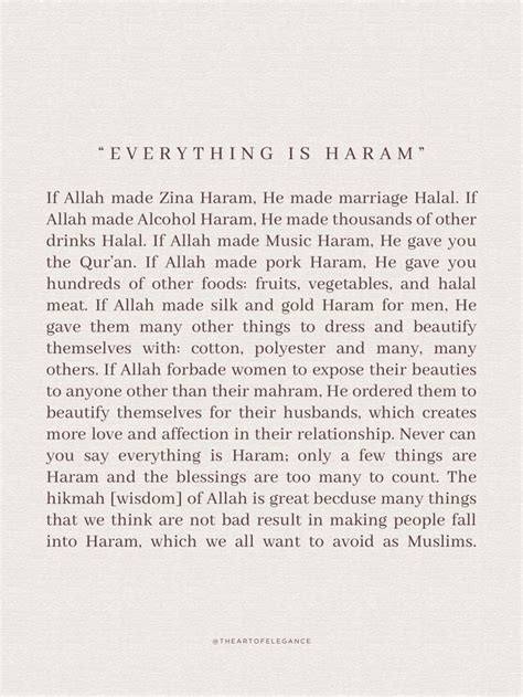 everything that is haram.